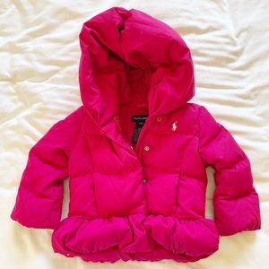 Ralph Lauren Pink Down Jacket
